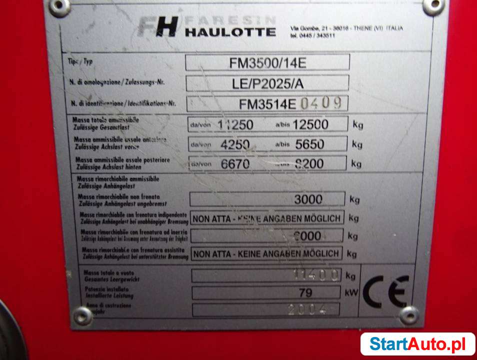 TELESKOP ŁADOWARKA FH FARESIN HAULOTTE CASE IHC 14