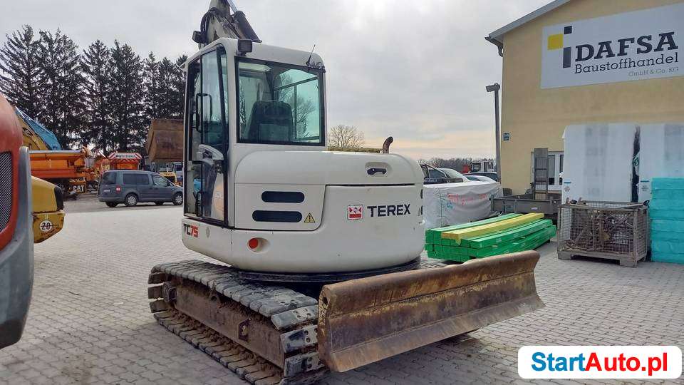 Terex TC 75 koparka gąsienicowa 2 prędkości jazdy 8 ton