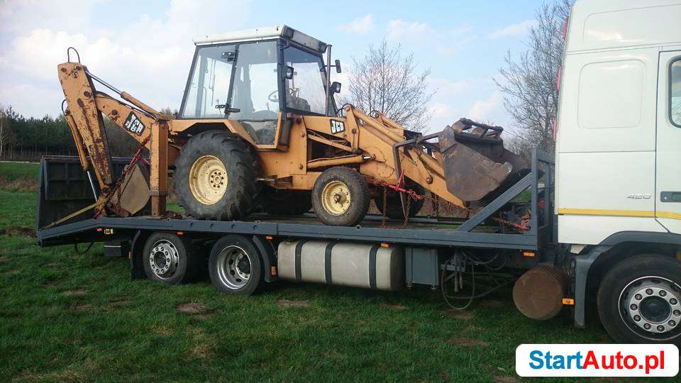 Transport maszyn budowlanych koparek ładowarek