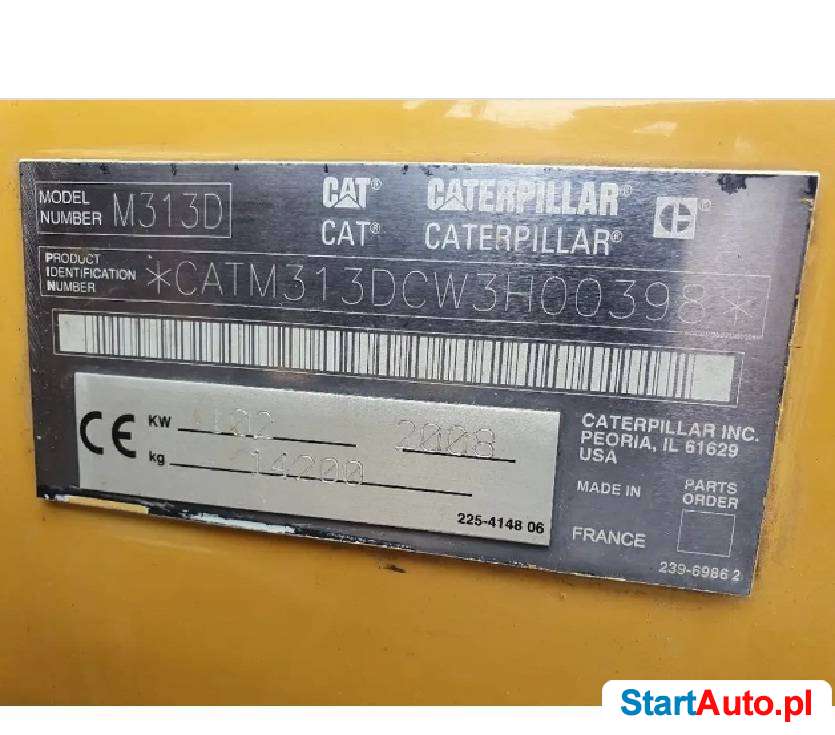 Vat= 0 koparka kołowa Caterpillar M313D RAMIE LAMANE 3