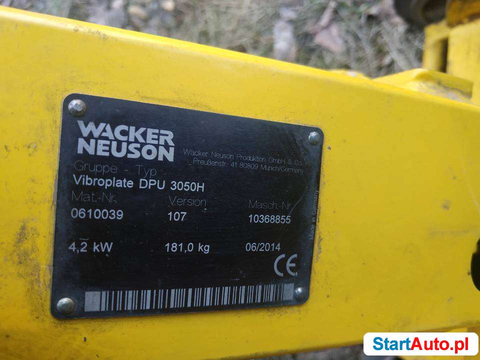 Wacker Neuson dpu 3050 filmik real youtube – warto z niemiec