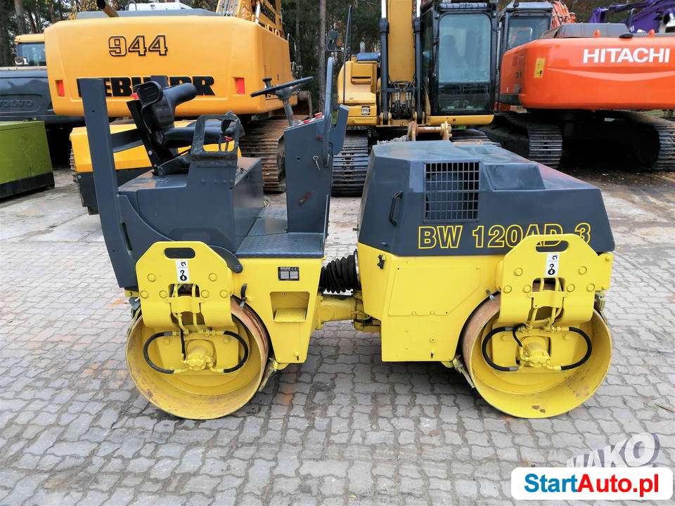 Walec BOMAG BW 120 AD-3, CAT JCB AMMANN WACKER