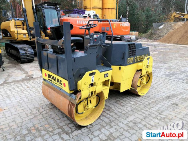 Walec BOMAG BW 120 AD-3, CAT JCB AMMANN WACKER