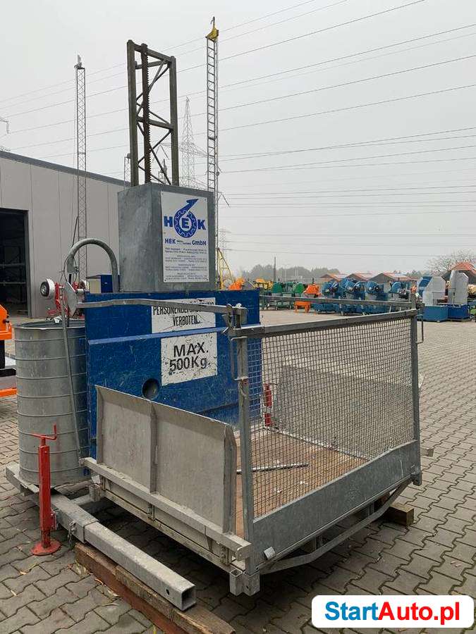 Winda budowlana HEK GL500 wciągarka wyciąg koszowy platforma