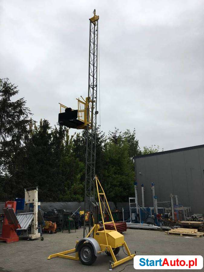 Winda Budowlana – wyciąg HERZOG 200 AD do rusztowania taczka