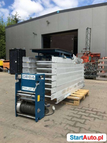 Winda dekarska budowlana GEDA Fixlift 250kg udźwigu 1,2kW