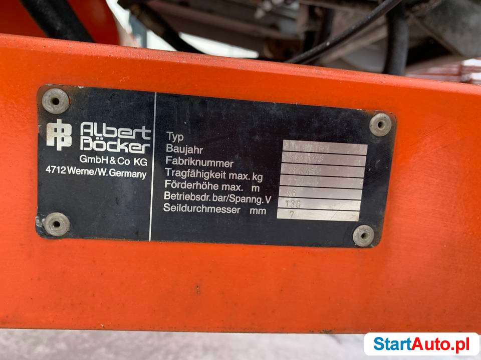 Winda dekarska budowlana HD 16 do dachówki drabina honda