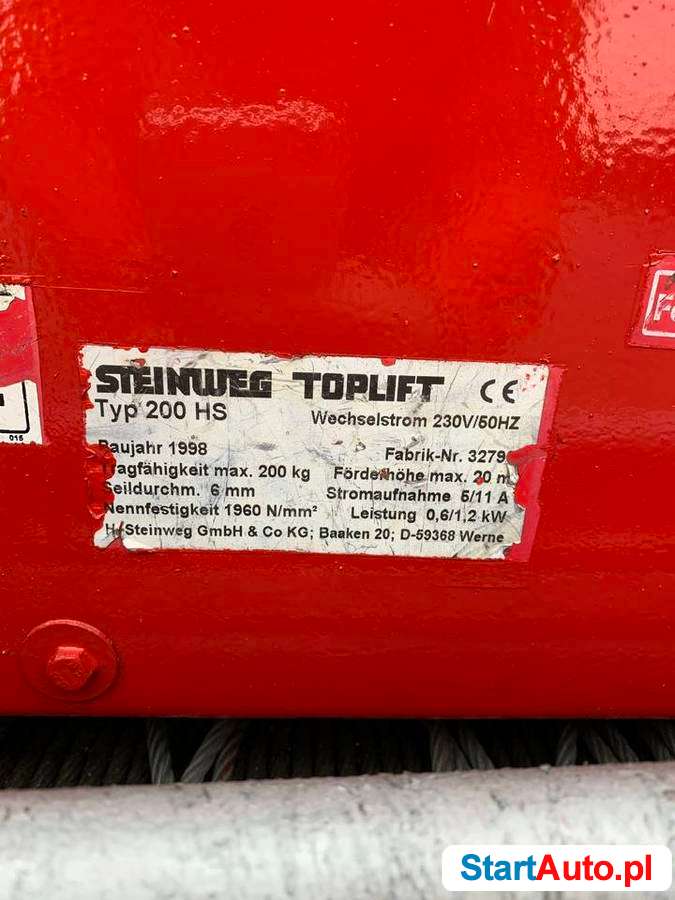 Winda dekarska Steinweg 18m aluminiowa lekka drabina na dach