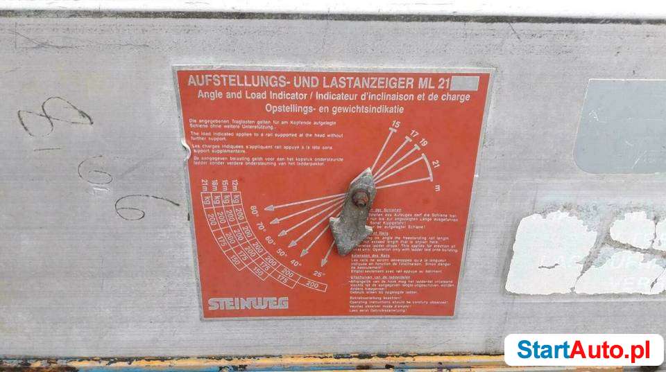 Winda dekarska Steinweg ML 21 podnośnik budowlany drabina