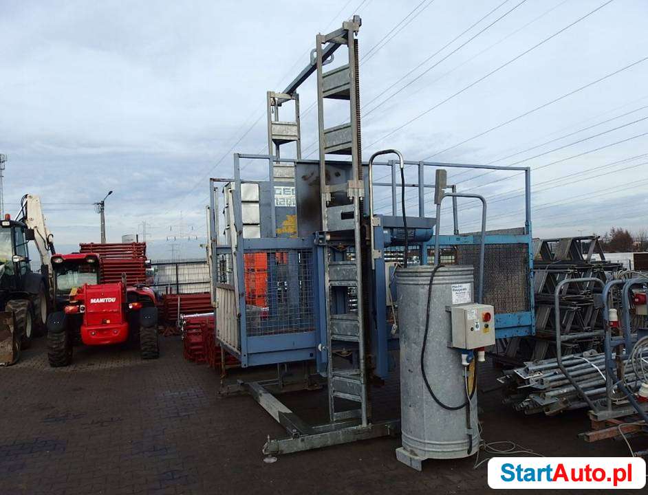 Wyciąg winda budowlana GEDA 1200Z. do 1200kg 15m wciągarka