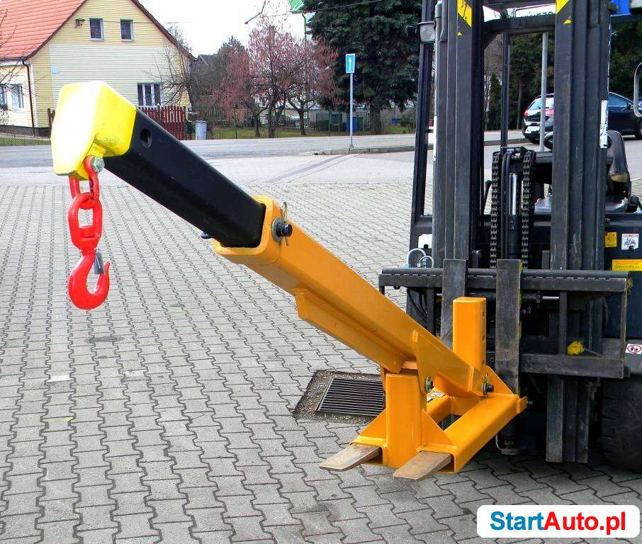 Wysięgnik z hakiem WH-3 [4m] na widły wózka udźwig 3000kg