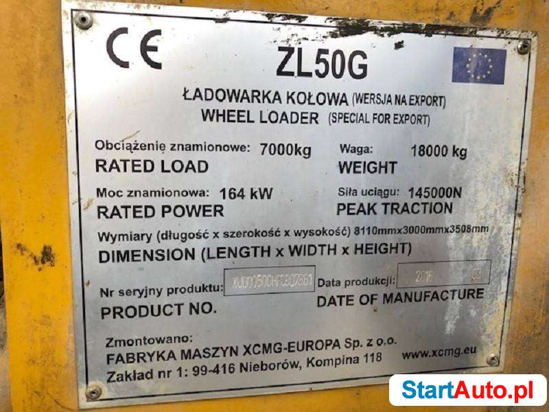 XCMG ZL50G ładowarka kołowa