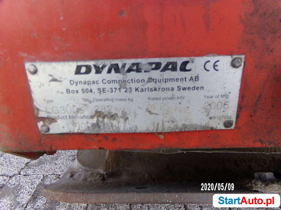 Zagęszczarka DYNAPAC LG 300,Diesel.