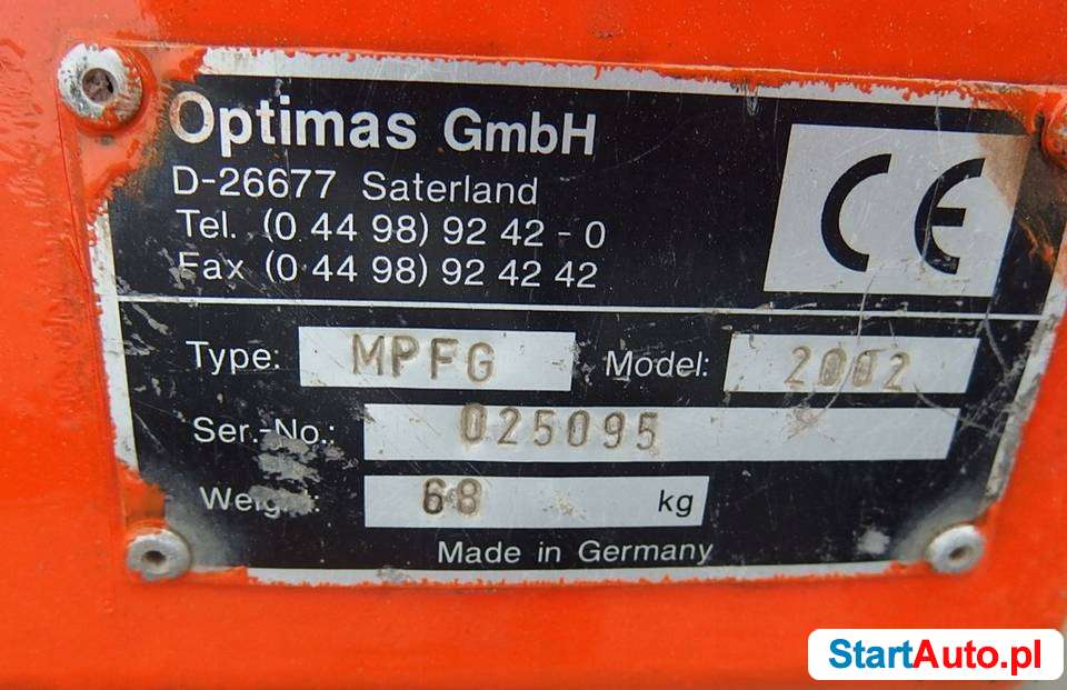 Zamularka do kostki brukowej OPTIMAS MPFG.