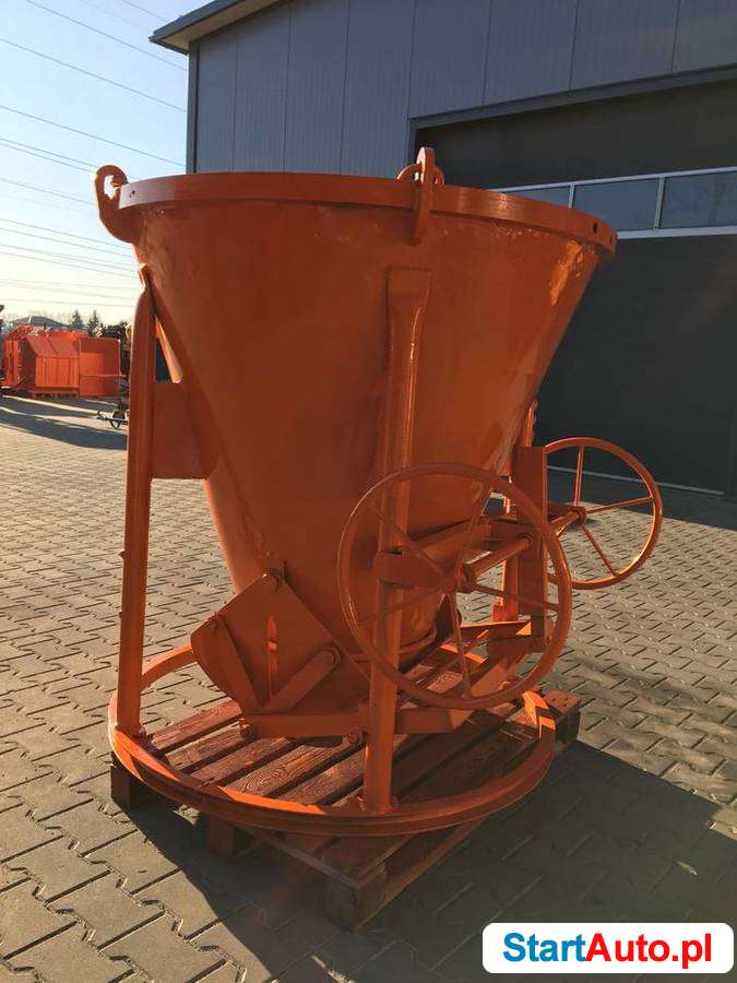 Zbiornik do betonu, pojemnik do zaprawy, dźwigowy gruby 500l