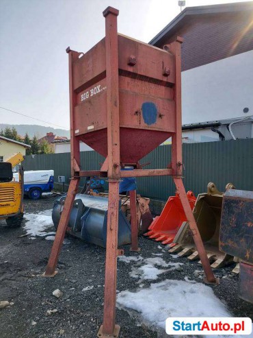 Zbiornik silos lej workownica kubeł BIG BAG z dozownikiem