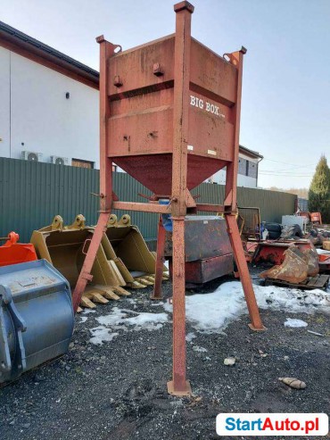 Zbiornik silos lej workownica kubeł BIG BAG z dozownikiem