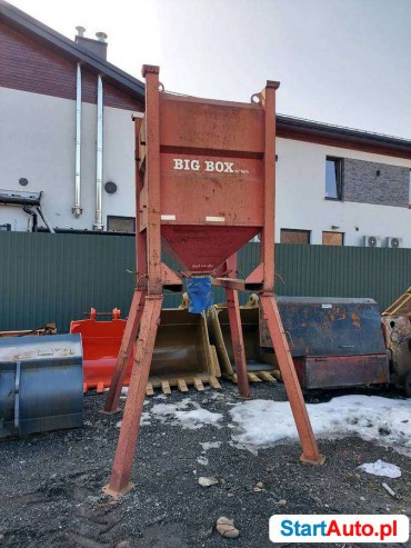 Zbiornik silos lej workownica kubeł BIG BAG z dozownikiem