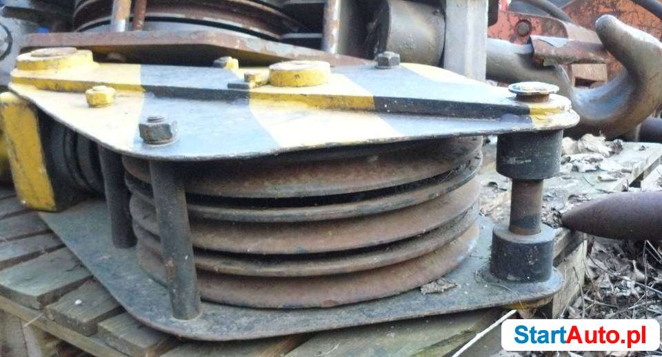 Zblocze linowe do dźwigu 15 ton 3 rolki Zblocze 3 rolkowe 15