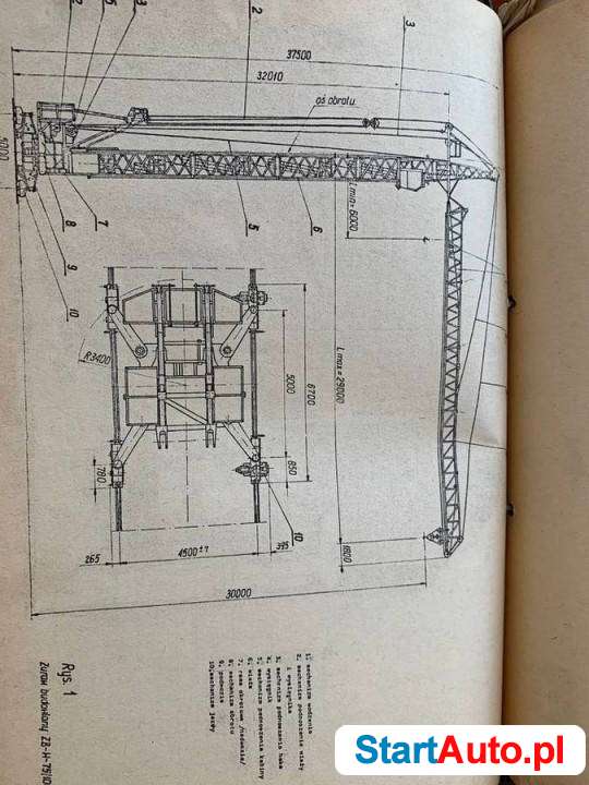 ŻB-W-75/100 dźwig wieżowy budowlany