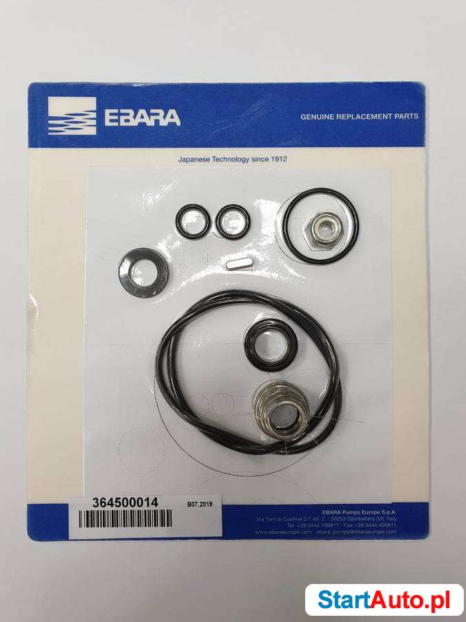 Zestaw naprawczy do pomp Ebara JEX