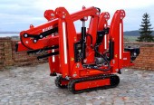Żuraw dekarski na gąsienicy BEFARD zasięg 13m mini dźwig hds