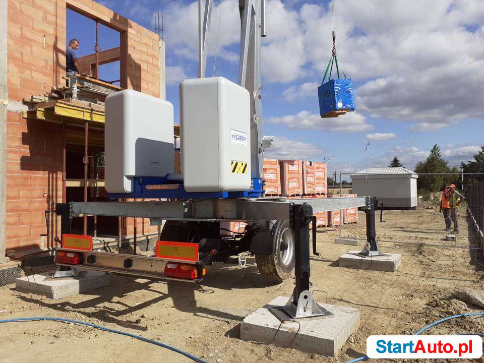 Żuraw dźwig dekarski mobilny VICARIO OMV 20R – Potain IGO 13