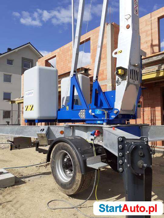 Żuraw dźwig dekarski mobilny VICARIO OMV 20R – Potain IGO 13