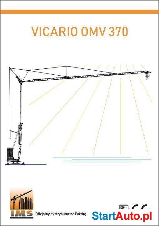 Żuraw nowy szybko-montujący, VICARIO OMV 370 / 38m