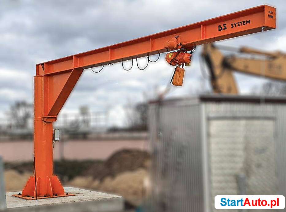 ŻURAW SŁUPOWY OBROTOWY – 500 kg
