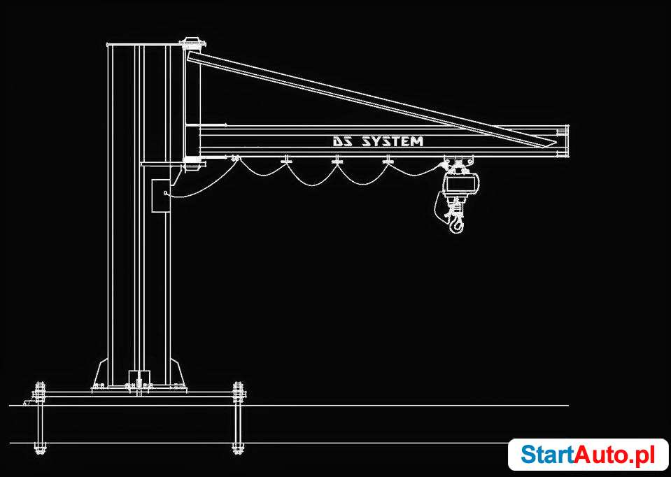 ŻURAW SŁUPOWY OBROTOWY